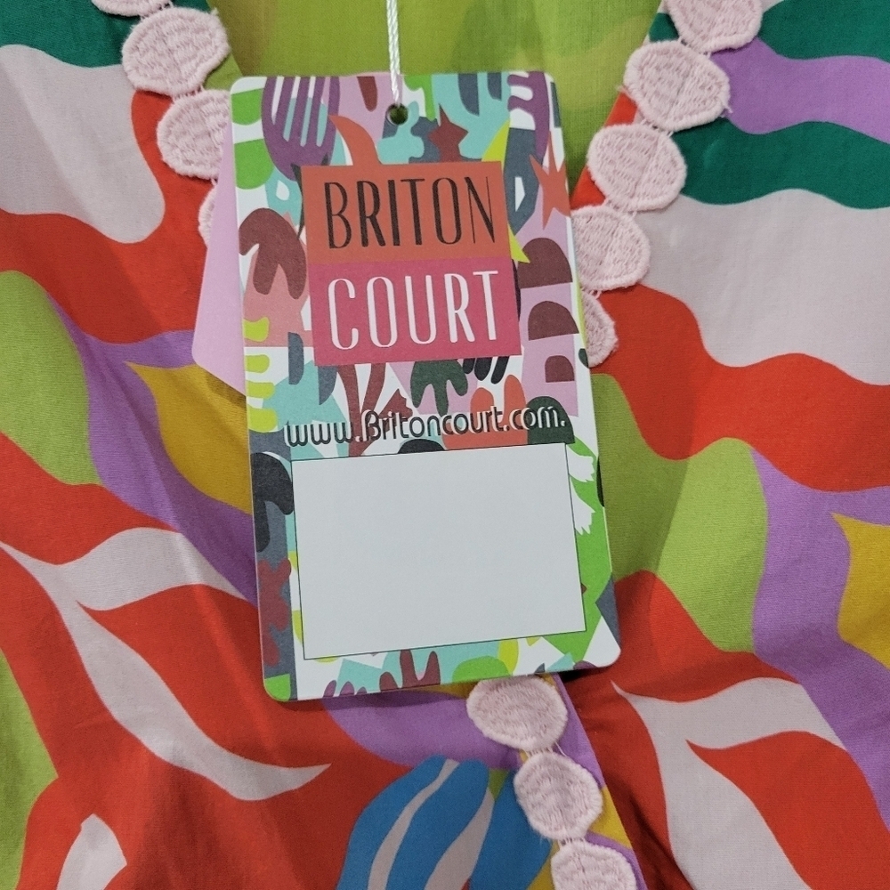 Briton Court Gigi Dress in Limelight NWT Sz M - Picture 8 of 15